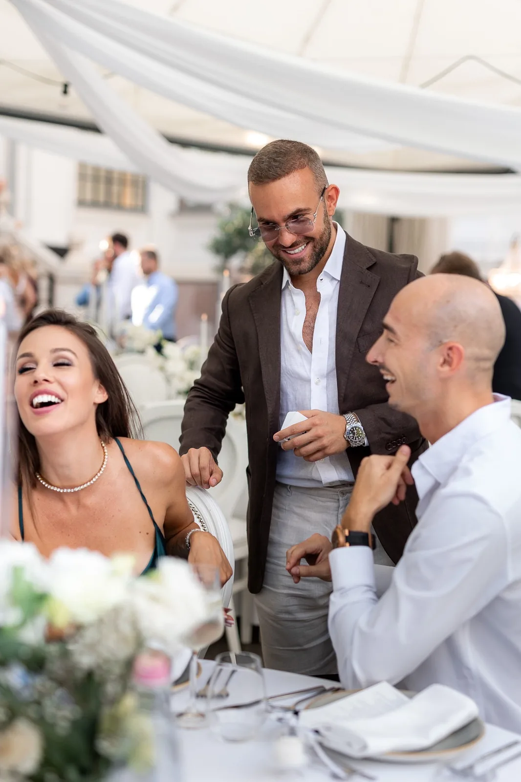 Matteo Cammisa esküvői bűvész előadás elegáns vacsorán
