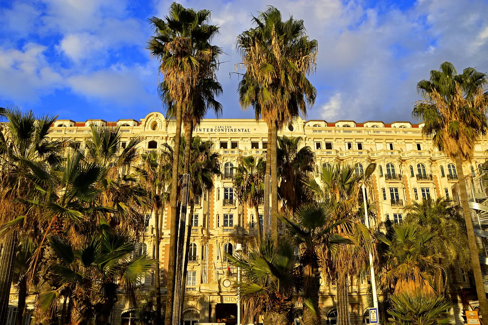 The Carlton hotel on the Boulevard de la Croisette, Cannes